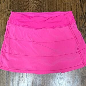 lululemon athletica Bright Pink Pickleball Tennis Sports Mini Skirt